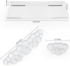 Acrylic Transparent Computer Keyboard Stand with Gel Cloud Keyboard and Mouse Wrist Rest, Ergonomic Tilting 3-in-1 Set, Relieves Painful Typing, for Office/Computer/Laptop/Gaming - Image 6