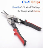 Metal Zip Ties Tool kit. Stainless Steel Cable Tie Tensioner, 100PCS 11.8" Metal Zip Ties Heavy-Duty & 10" Aviation Tin Snips – for Fence, Pipe, Outdoor and Repairs.(100pcs+Tool+Snips, SILVER) - Image 5