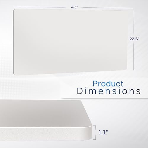 VIVO White 43 x 24 in Solid Table Top, DESK-TOP43W - Image 3