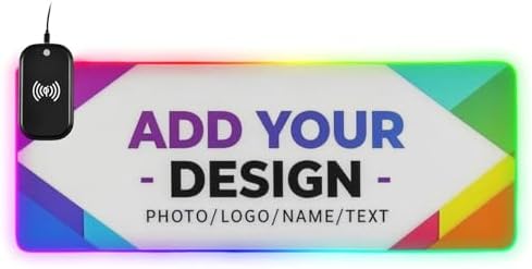 Custom Gaming Mouse Pad Large with Photo Cute Anime Keyboard Pads Wireless Charging Box for Desk Accessories by Unknown