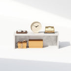 Furinno Classic Desk Organizers and Accessories, 18-Inch Desk Organizer, Desktop Organizer, for Office Supplier, Marble White - Image 5