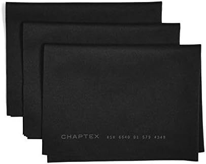 Cloth - Military Grade Microfiber (M.G.M.) - Cleaning Cloth - Lint Free - Washable & Reusable - Large 12" x 8" - 3 Pack - Black by Unknown
