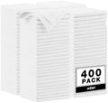 AIDEA Microfiber Cleaning Cloth White, 400PK, Shop Towels 12×12" by AIDEAHOME