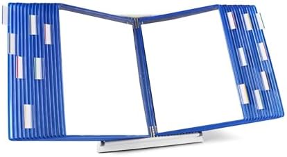 Tarifold Desktop Reference Display System, 30 Pockets, Expandable, Blue by TARIFOLD