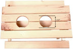 Wooden Picnic Table Condiment Caddy, Hand-Crafted Wood, 12 x 10 x 5 in, for BBQ and Outdoor Use - Image 4