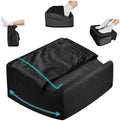 Under Desk Footrest with Rocking Base & Warming Cover, Black Velvet by Nockovi