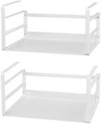 Nxconsu Under Shelf Basket 2 Pack, Cabinet Storage Organizer, 11" White by Nxconsu