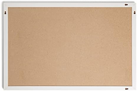 U Brands Farmhouse White Frame, 20 x 30 in, Linen Pin Bulletin Board - Image 4