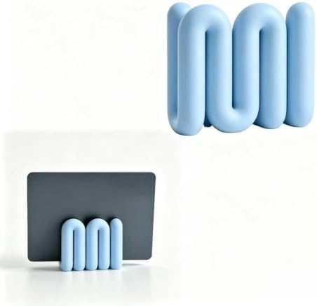 Sculptural Laptop Stand for Desk Organization，Blue：19mm by Unknown