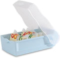 HAN Croco flashcard Box, Easy to Learn Vocabulary with 5-Compartment Learning System, DIN A7 Index Box for 900 Cards, Including 5 Support Plates + 100 flashcards, Index Box, Learning Box, 997-884, by Unknown