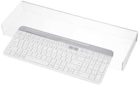Acrylic Keyboard Cover, Clear Keyboard Dust Cover for Desktop Anti-Cat Protector Lid Waterproof Protective Case (18.5x5.9x1.8 Inches) by DOITOOL