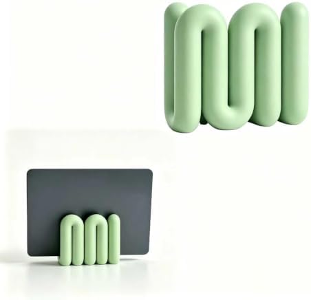 Sculptural Laptop Stand for Desk Organization，Green：19mm by Unknown