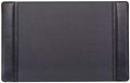 Dacasso Black Leather 22" x 14" Side Rails Desk Pad by Dacasso