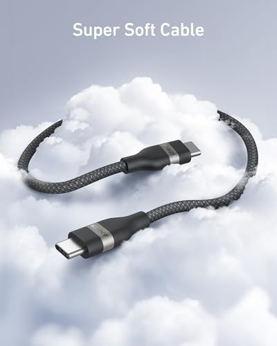 Anker Nano USB C to USB C Cable, 240W Fast Charging Cable (Black, 10ft) - Image 3