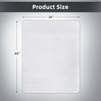 Office Chair Mat for Carpet Floor, Heavy Duty Desk Chair Mat for Low/No Pile Carpeted Floors, Anti Slip Carpets Protector for Home Office (48" x 36") - Image 7