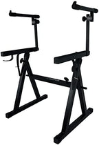 Rockville Z55 Z-Style 2-Tier Keyboard Stand, Adjustable Height and Width - Image 7