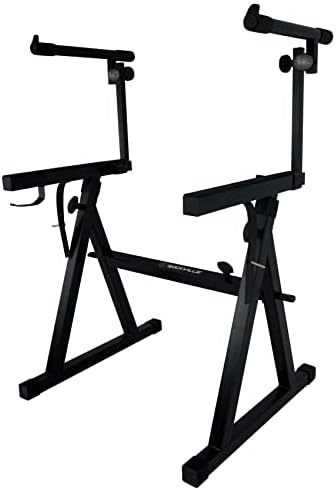 Rockville Z55 Z-Style 2-Tier Keyboard Stand, Adjustable Height and Width - Image 7