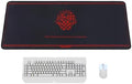 Mouse pad - Evangelion-Inspired Mystic Symbol Design, Large 35.4"x15.7", Stitched Edges, Non-Slip, Waterproof, Anime Philosophy Desk Mat by TREASURECASE