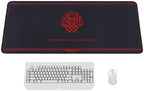 Mouse pad - Evangelion-Inspired Mystic Symbol Design, Large 35.4"x15.7", Stitched Edges, Non-Slip, Waterproof, Anime Philosophy Desk Mat by TREASURECASE