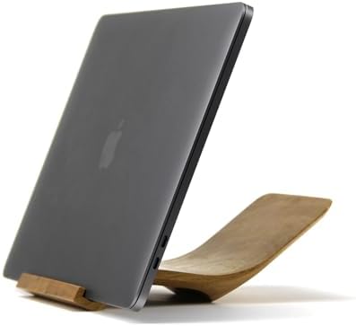 XDK Wood Laptop Stand for Desk, Ergonomic Height Riser for Notebook Computer up to 15 Inches, Wooden Holder for MacBook/Aluminum Laptops - Image 5