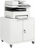 23.6"H Locking Printer Cabinet with Storage & Adjustable Shelf by Unknown