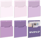 Fuutreo Magnetic Wall File Holder,6pcs,Violet Color,Vertical-large by Fuutreo