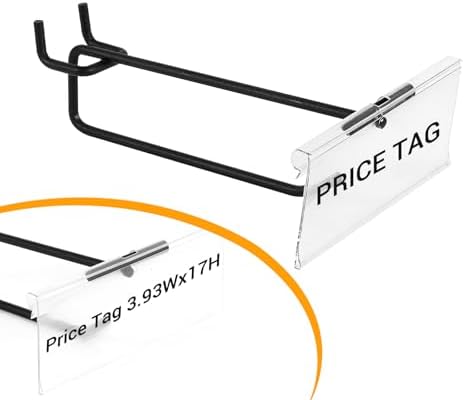 Polmart Heavy Duty 4" Pegboard Double-Bar Hooks (4-inch, 50-Pack) - Image 3