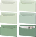 Fuutreo Magnetic Wall File Holder,6pcs,Sage Green,Horizontal-large by Fuutreo