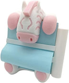 Animal_Zebra Sticky Note Holder Note Dispenser Cute with Pen Holder for Desk Office Supplies, 3x3 In, Pink, C32 by RhyNSky