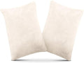 1 MIDDLE ONE 2 Pack Small Pillow, Memory Foam Mini Pillow 11 X 7 Inches for Travel, Sleeping, Nap and Neck, Knee, Lumbar Support, Tiny Cushion for Pet, Dogs (Off-White) by 1MIDDLEONE