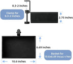 Under Desk Drawer, Clamp on Desk Organizer Hanging Desk Storage PU Leather - Image 6