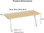 Desktop Clip-On Shelving Unit, 47in Single-Tier Overhead - Image 3