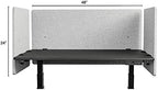 Stand Up Desk Store ReFocus Clamp-on Acoustic Desk Divider Privacy Panel that Reduces Noise and Visual Distractions (Cool Gray, 47.25" x 23.6", 23.6" x 23.6", & 23.6" x 23.6") - Image 5