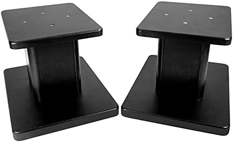 Rockville RHT8B Pair 8" Black Desktop Speaker/Studio Monitor Stands - Image 3