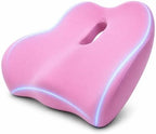 X Large Memory Foam Seat Cushions for Office Chairs, Long Sitting Pressure Relief Ergonomic Office Chair Cushion for Butt Coccyx Tailbone Sciatica, Car Seat Booster for Height (Pink) by EaseDrives