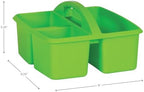 Teacher Created Resources Lime Portable Plastic Storage Caddy 6-Pack for Classrooms, Kids Room, and Office Organization, 3 Compartment - Image 5