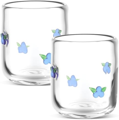 SiliFine 2 PCS Blueberry Icon Juice Glasses - Image 2