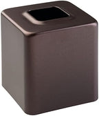 mDesign Steel Facial Tissue Box Cover/Holder for Bathroom Vanity Countertops - Bronze - Image 5