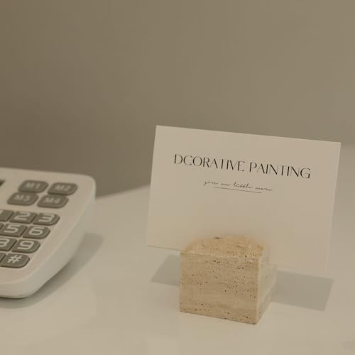JIMEI 4 Pcs Travertine Place Card Holder Wedding Table Number Sign Stand - Image 5