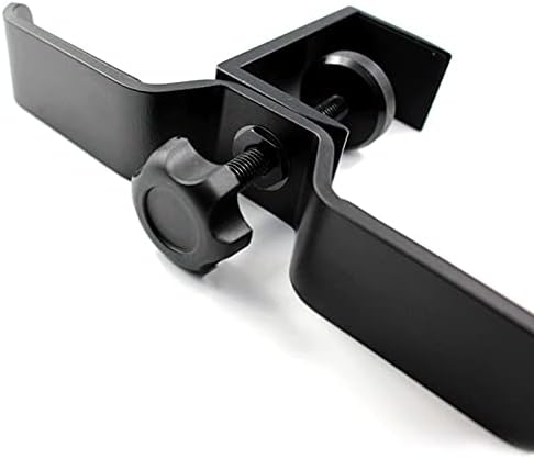 GRFIT Headphones Stand Headphone Hanger PC Gaming Dual Headphone Stand Under Desk 360 Degree Rotating Metal Desktop Lock Clip Double Hook Storage Rack Headset Holder (Color : A) - Image 5