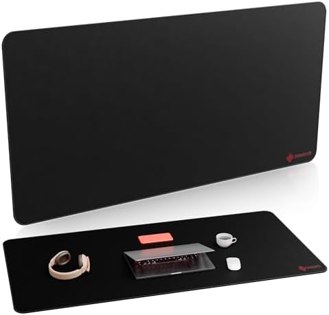 ZORESYN Oversized Desk Pad (47.2" x 23.6") - Extra Wide Extended Mouse Mat for Full Desktop Protection, Smooth Glide Fabric with Stitched Perimeter, Non-Slip Office Mat for Home Gamers and Creatives by ZORESYN