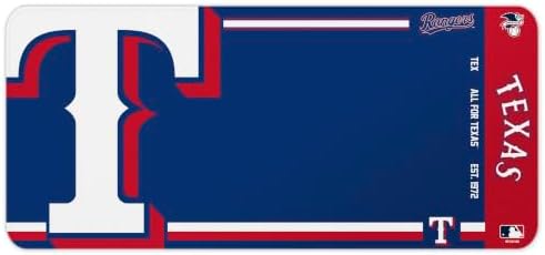 SOAR MLB Official Established Primary Logo Wordmark Home Office Desk Pad Mouse Pad Mat 35" x 16" (Texas Rangers, Texas Rangers) - Image 2