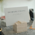 JIMEI 4 Pcs Travertine Place Card Holder Wedding Table Number Sign Stand - Image 7