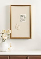 Kate and Laurel Adlynn Rectangle Framed Linen Fabric Pinboard, 15 x 24, Gold, Traditional Beveled Accent Bulletin Board for Vintage Home Wall Organization or Aspirational Vision Board - Image 3
