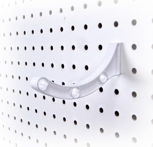 PEGGY Pegboard Mounting Brackets | White | 10 Pack by peggy