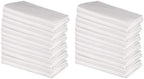 DG Collections 100% Cotton Flour Sack Towels – 24 Pack, 27x27 Inches, White, Lint-Free, Pre-Washed, Hemmed Edges – Reusable Kitchen Towels for Cleaning, Embroidery, Printing & Crafts - White by DGCollections