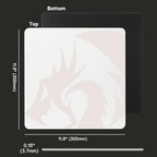Redragon PG1M Glass Mouse Pad - Ultra-Smooth Precision Surface with Non-Slip Base, Easy to Clean, Hard Mousepad for Gaming - 11.8 x 11.8 x 0.15 inches, White - Image 7