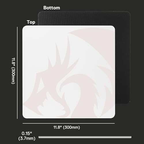 Redragon PG1M Glass Mouse Pad - Ultra-Smooth Precision Surface with Non-Slip Base, Easy to Clean, Hard Mousepad for Gaming - 11.8 x 11.8 x 0.15 inches, White - Image 7