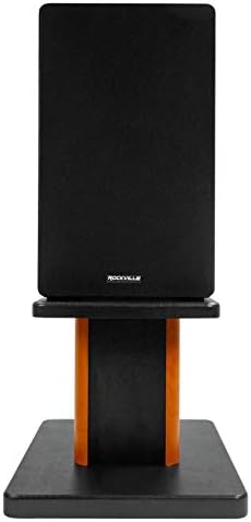 Rockville RHT8C Pair 8" Classic Wood Desktop Speaker/Studio Monitor Stands - Image 5