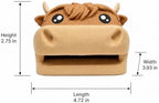 3D Printed Highland Cow Sticky Note Holder, Desk Organizer - Image 2